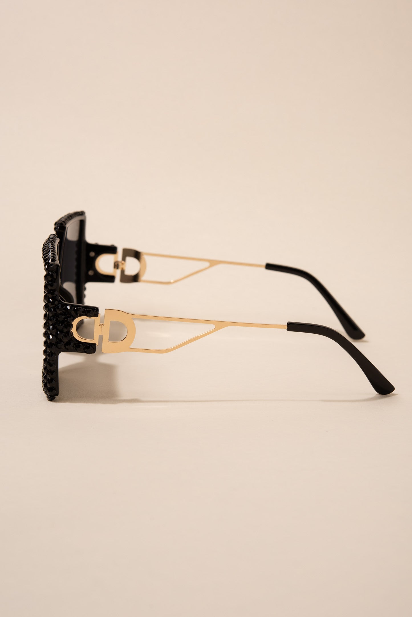Priscilla Oversized Pentagon Rhinestone Sunglasses