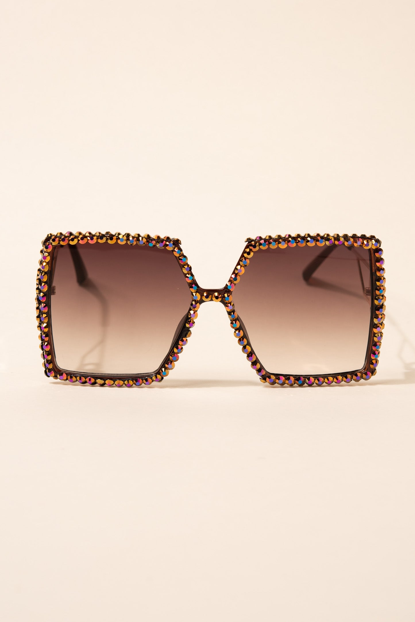 Priscilla Oversized Pentagon Rhinestone Sunglasses