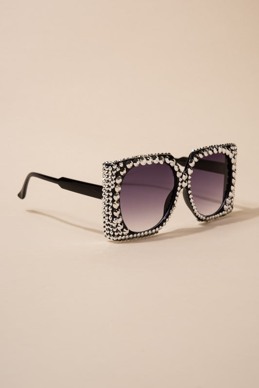 Bridgette Oversized Round Lens Sunglasses | Silver