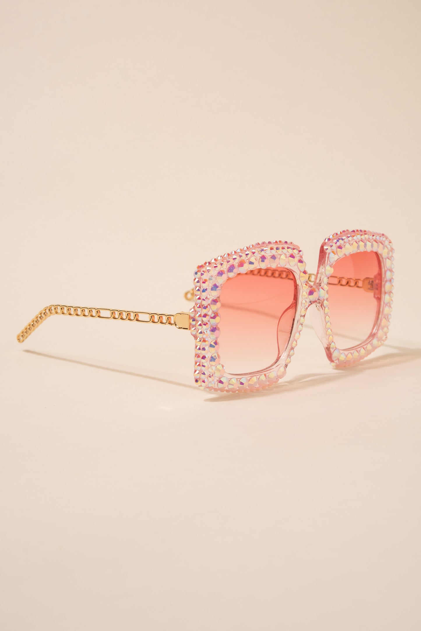 Anita Rectangular Rhinestone Sunglasses