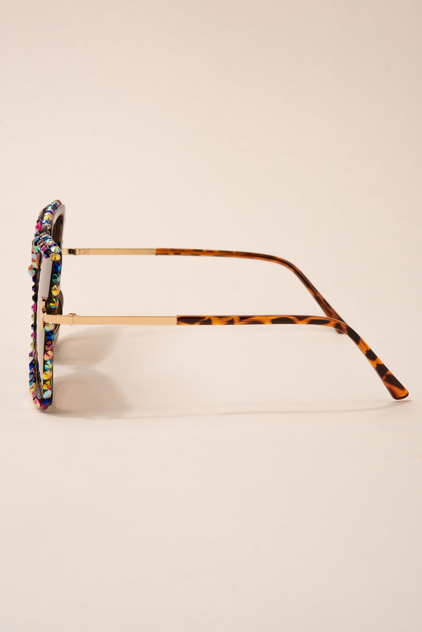 Stephanie Rounded Cat Eye Rhinestone Sunglasses