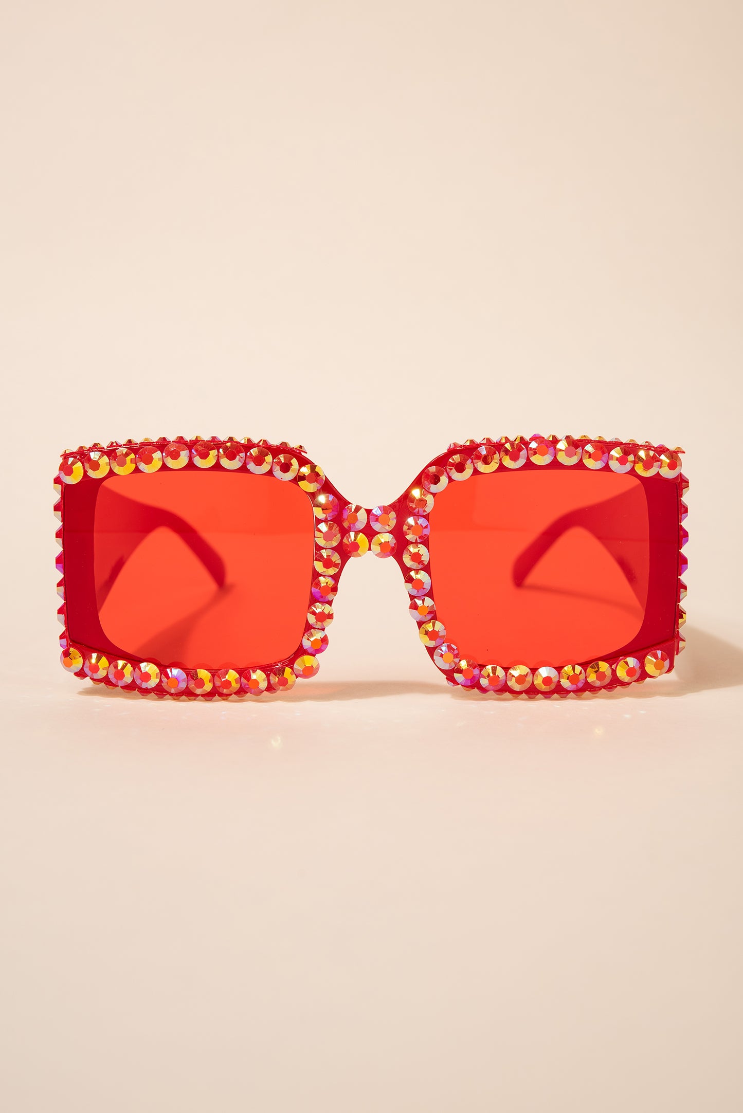 Azura Sparkly Rhinestone Crystal Rectangle Sunglasses