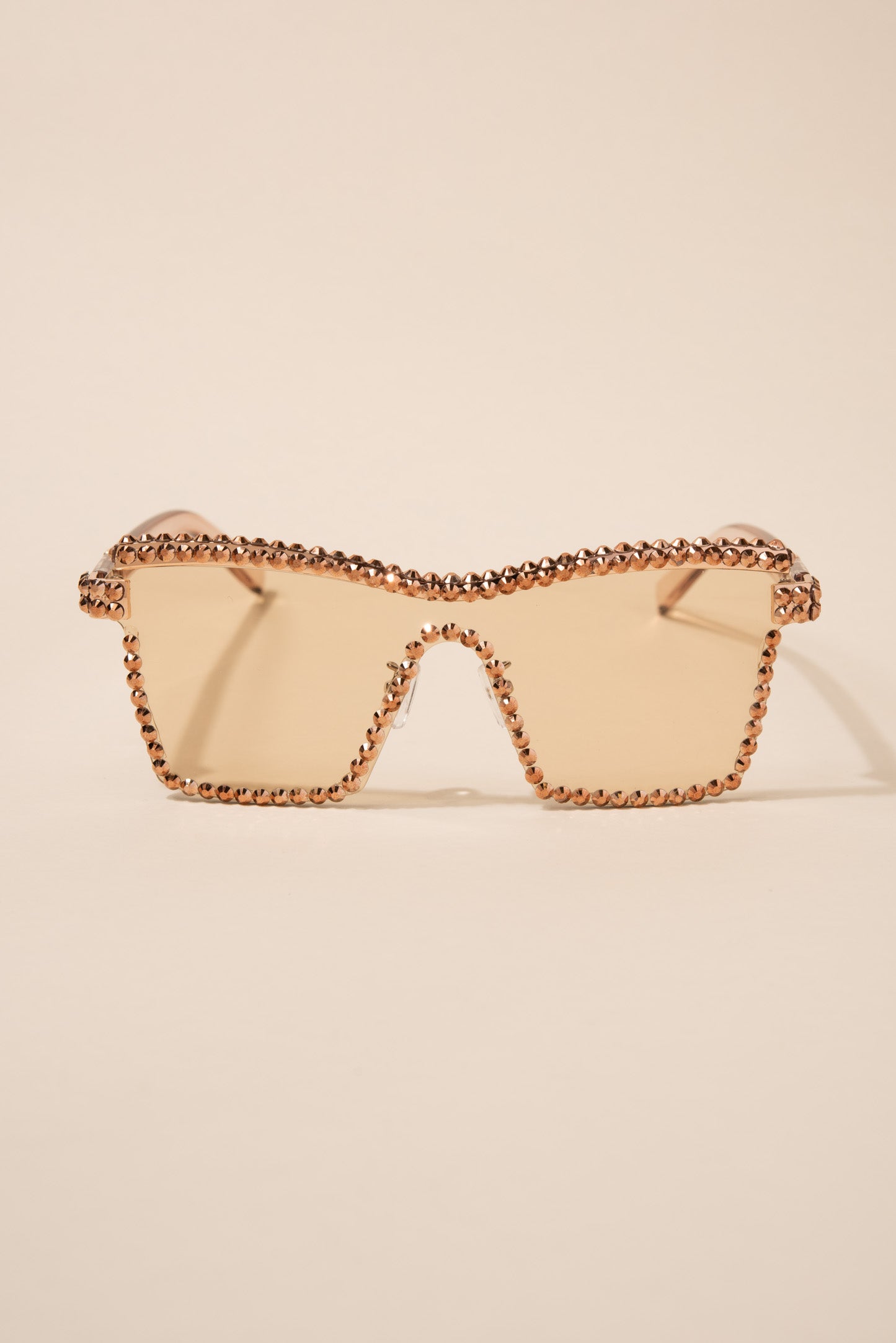 Jordan Futuristic Mono Lens Rhinestone Sunglasses