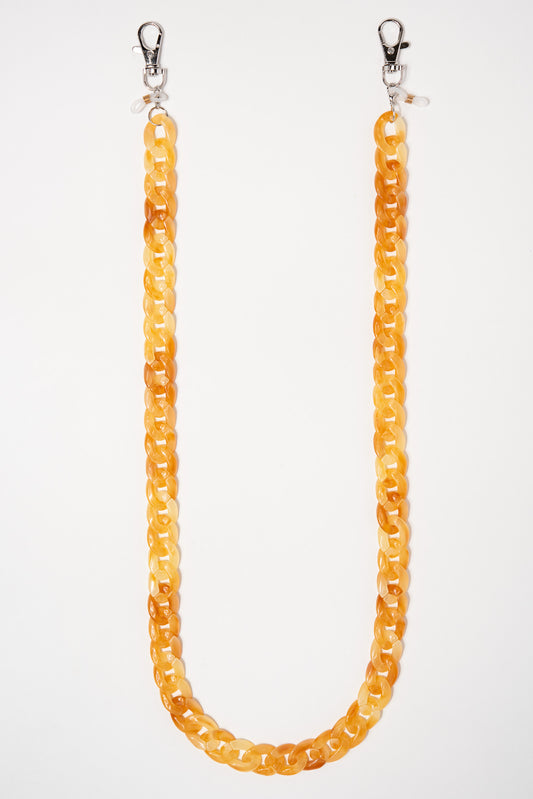 Emma Glasses & Mask Chain Link - Amber