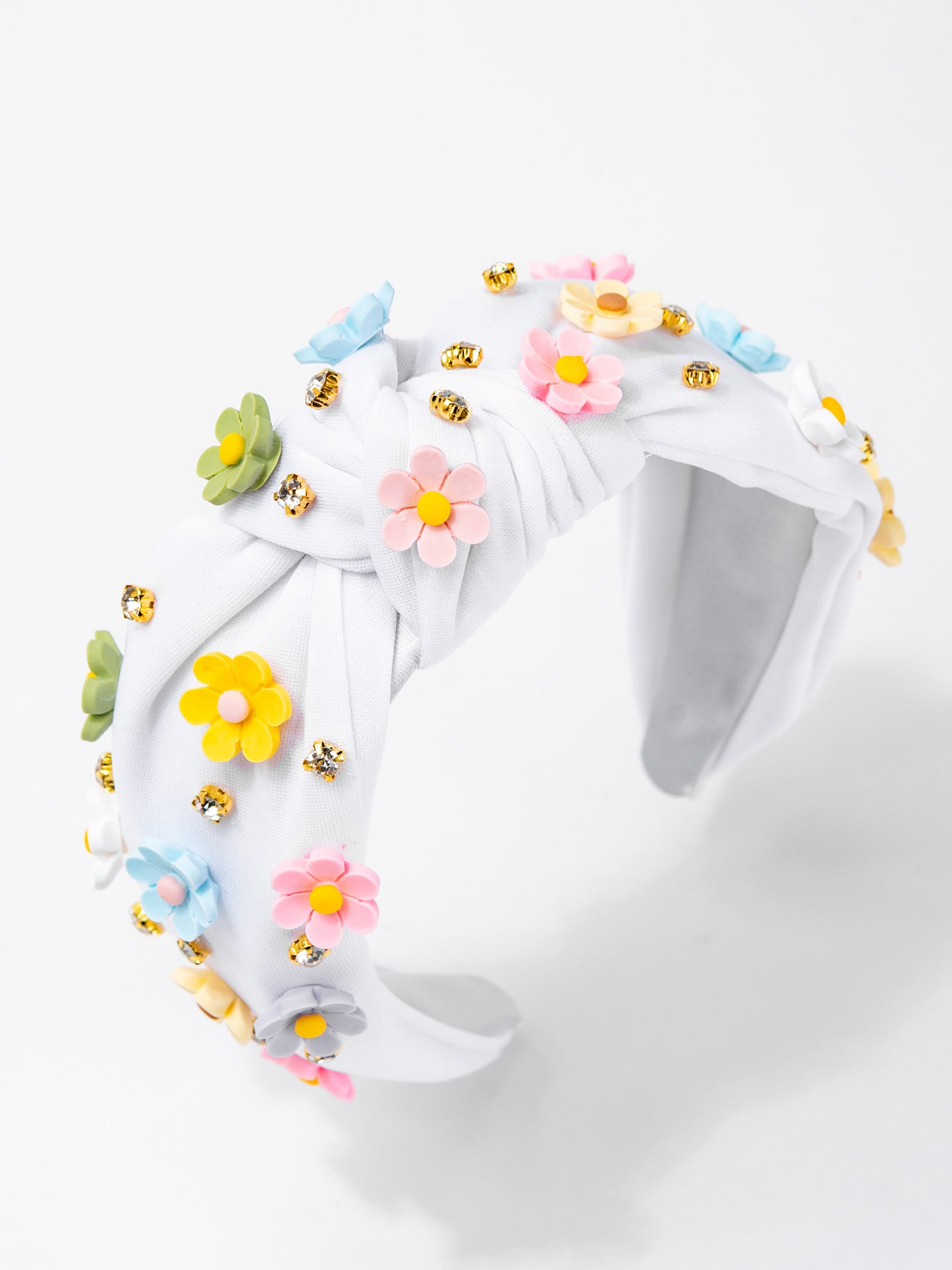 Grace  Multicolor Acrylic Floral Beaded Jeweled Headband