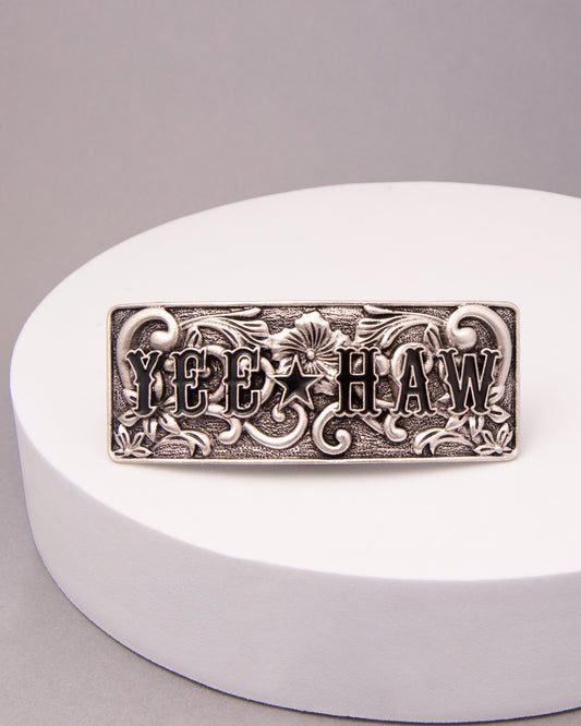 Bonnie Western Decorative Yeehaw Hair Barrette Clip