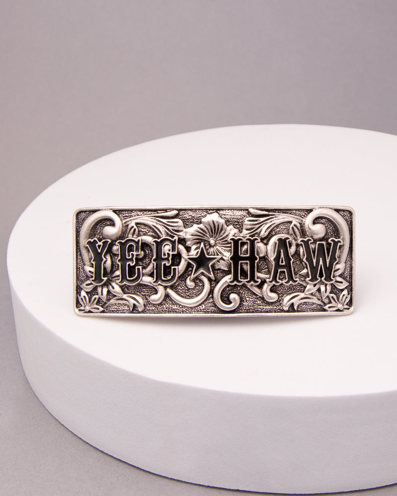 Bonnie Western Decorative Yeehaw Hair Barrette Clip