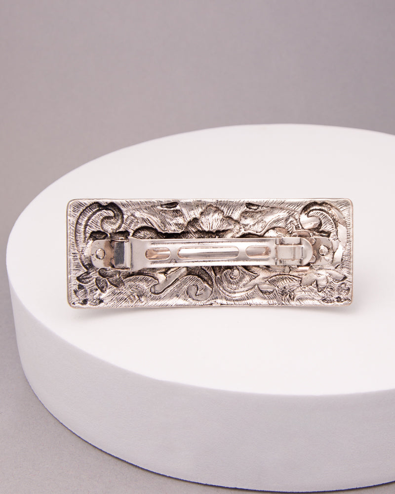Blaire Western Decorative Howdy Metal Hair Barrette Clip