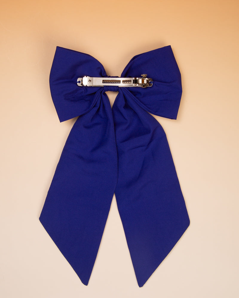 Jayleen GameDay Basketball Crystal Stone Bead Bow Barrette Hair Clip