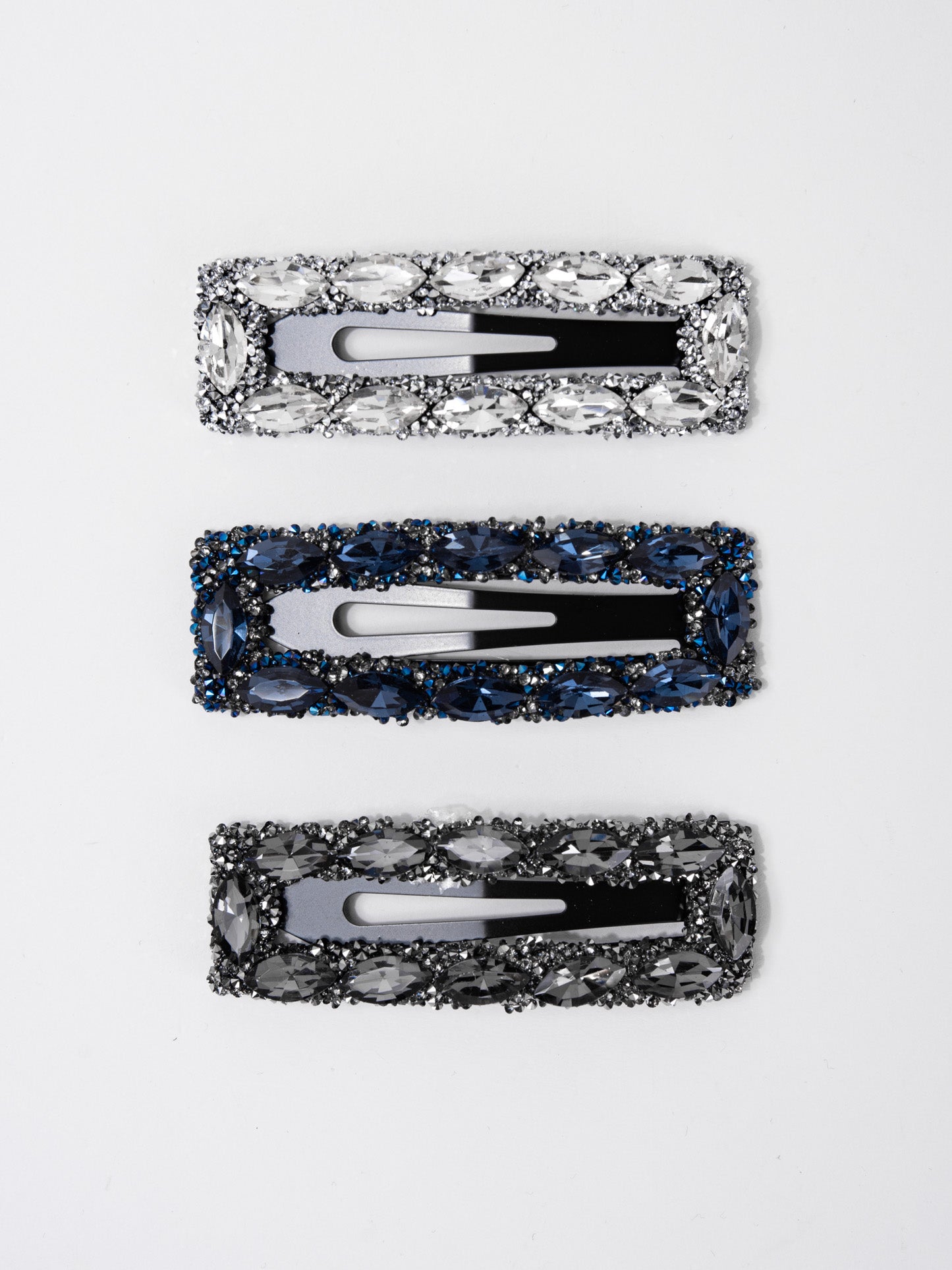 Emma 3 Piece Hair Clip Rhinestone Set
