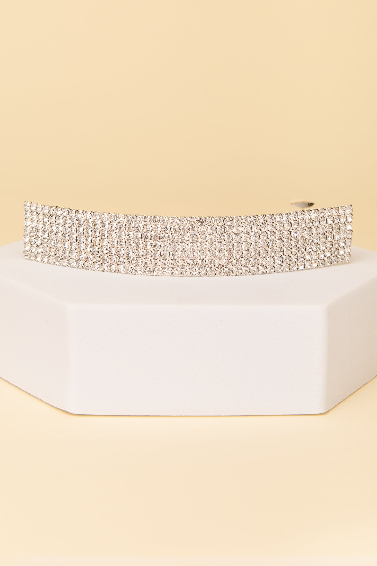 Ashley Rhinestone Pavé Rectangular Hair Barrette