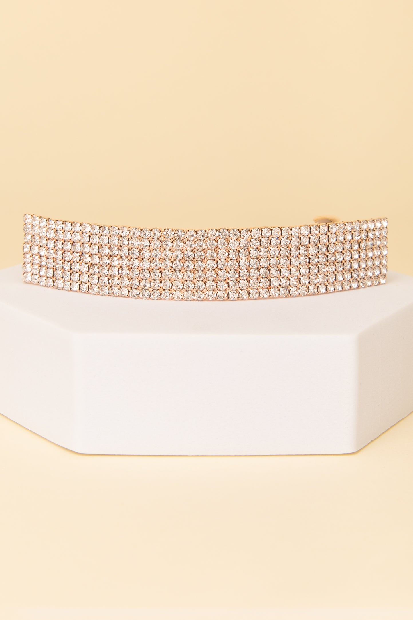 Ashley Rhinestone Pavé Rectangular Hair Barrette