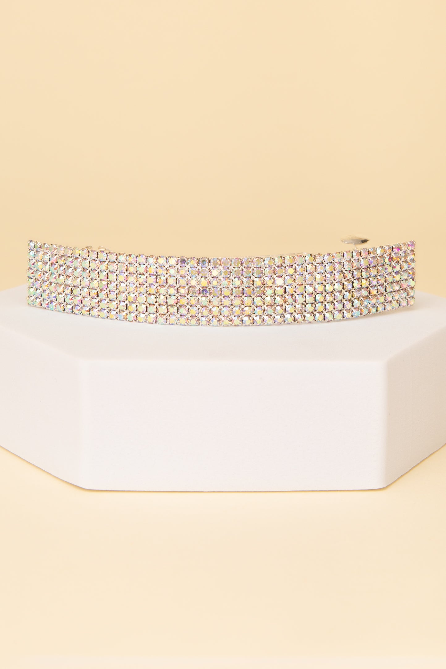 Ashley Rhinestone Pavé Rectangular Hair Barrette