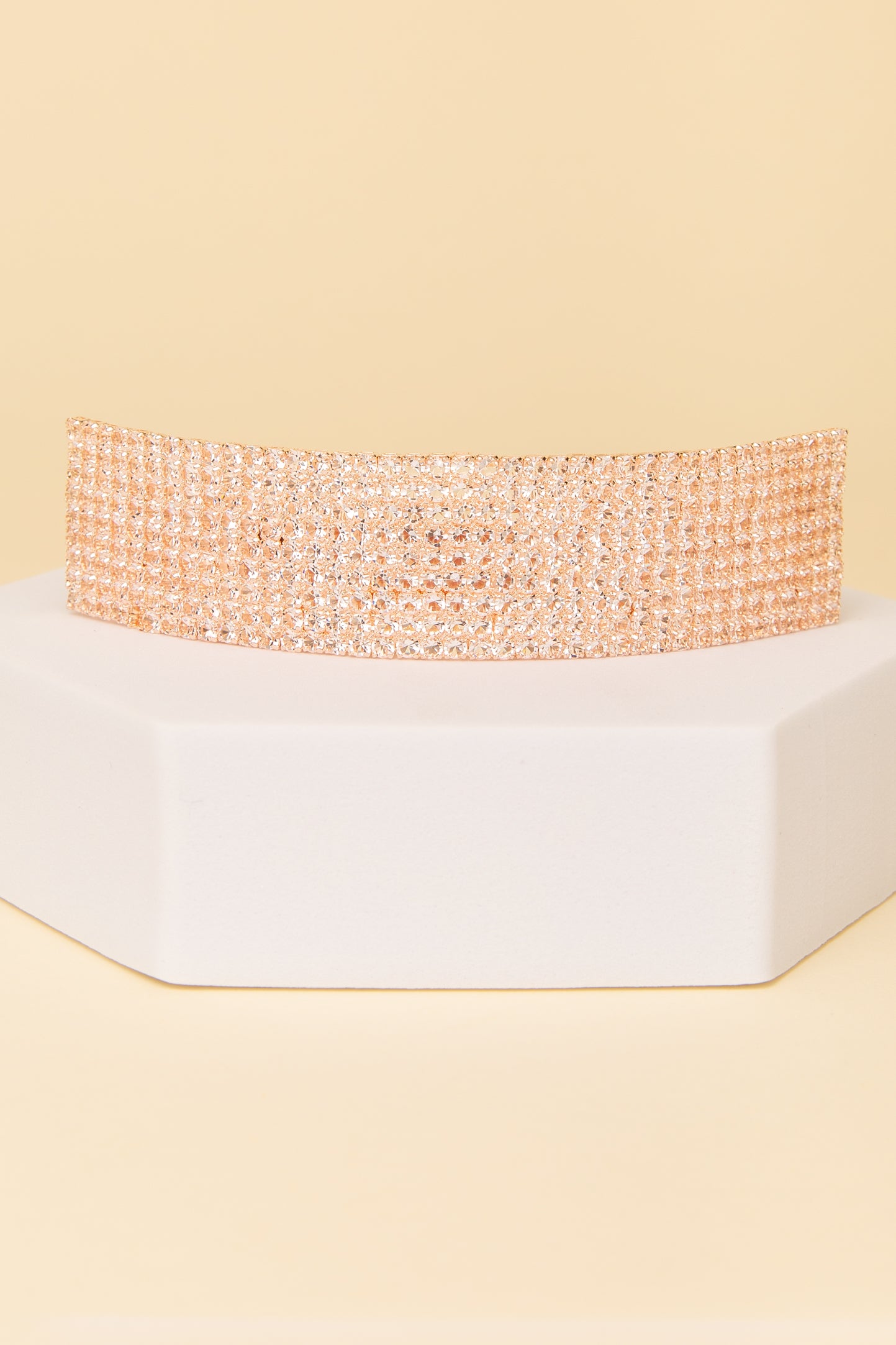 Amara Rhinestone Pavé Rectangular Hair Barrette Clip
