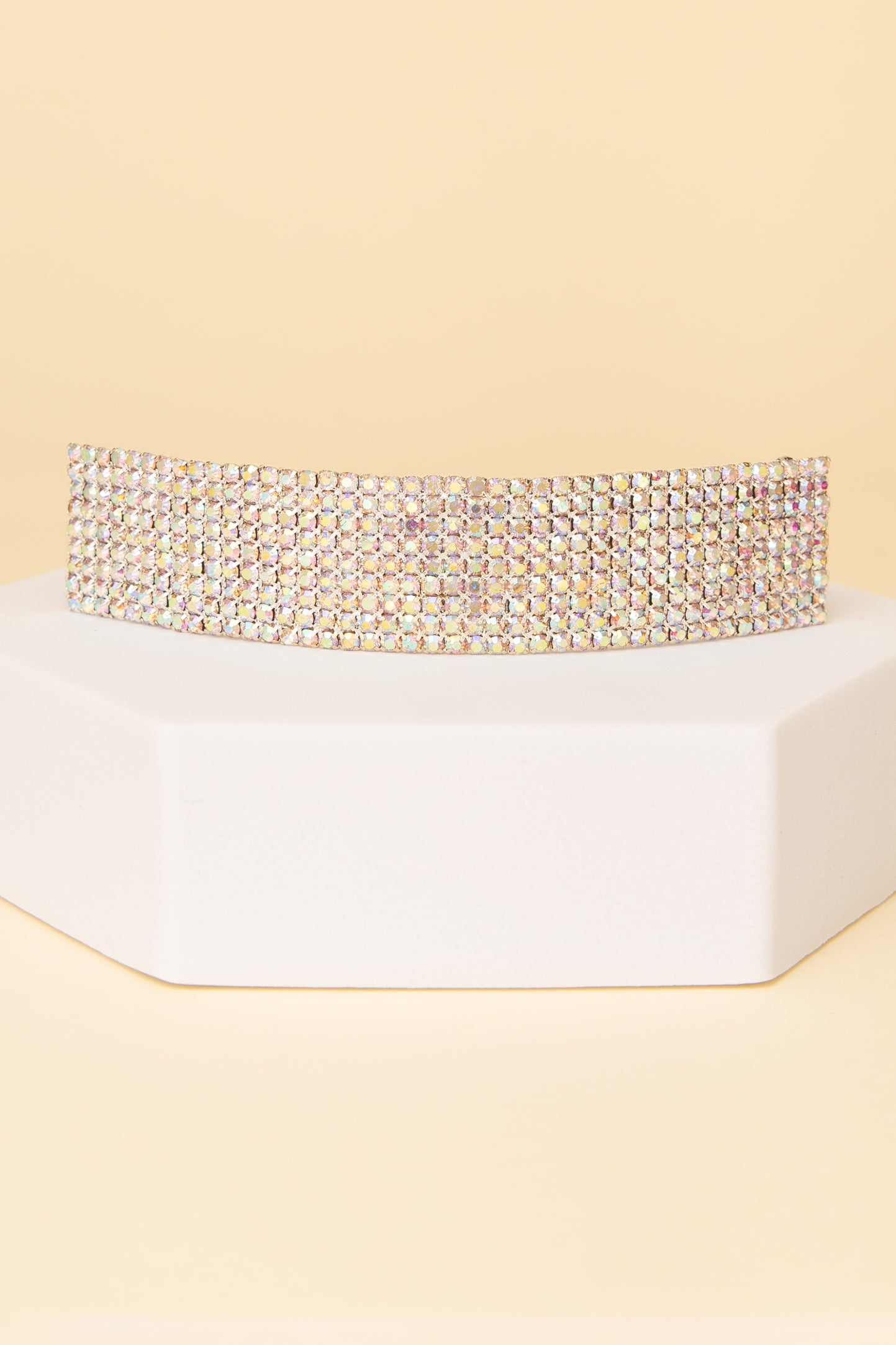 Amara Rhinestone Pavé Rectangular Hair Barrette Clip