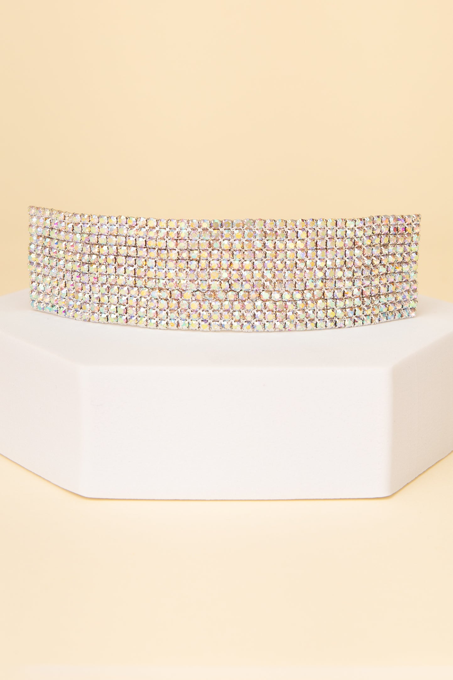 Isabel Rhinestone Pavé Rectangular Hair Barrette Clip