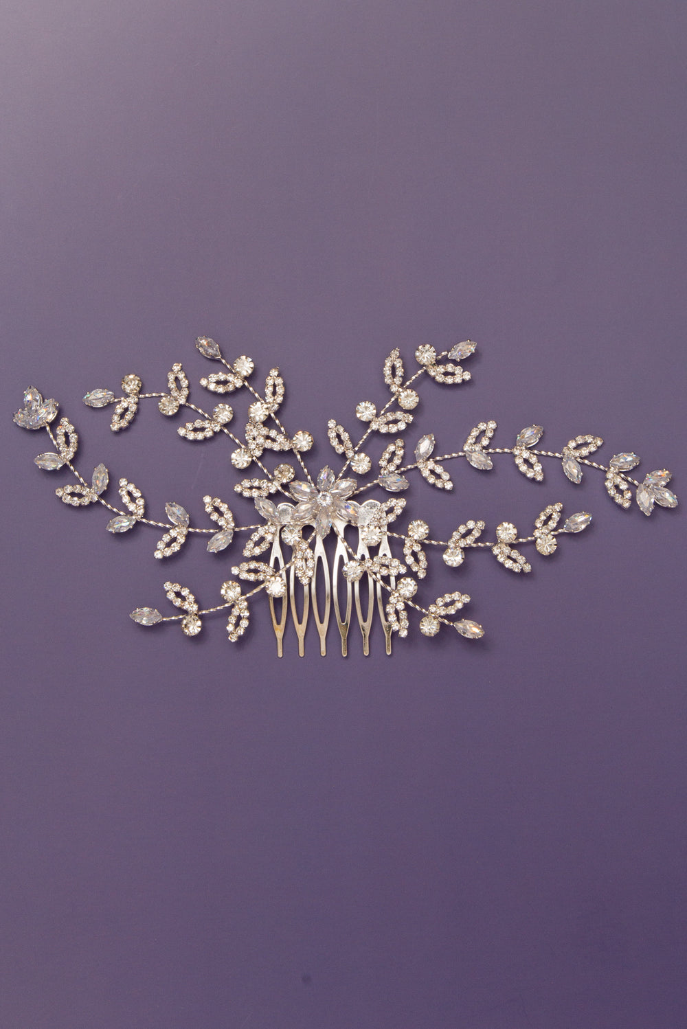 Keira Cascading Marquise Vine Crystal Hair Comb