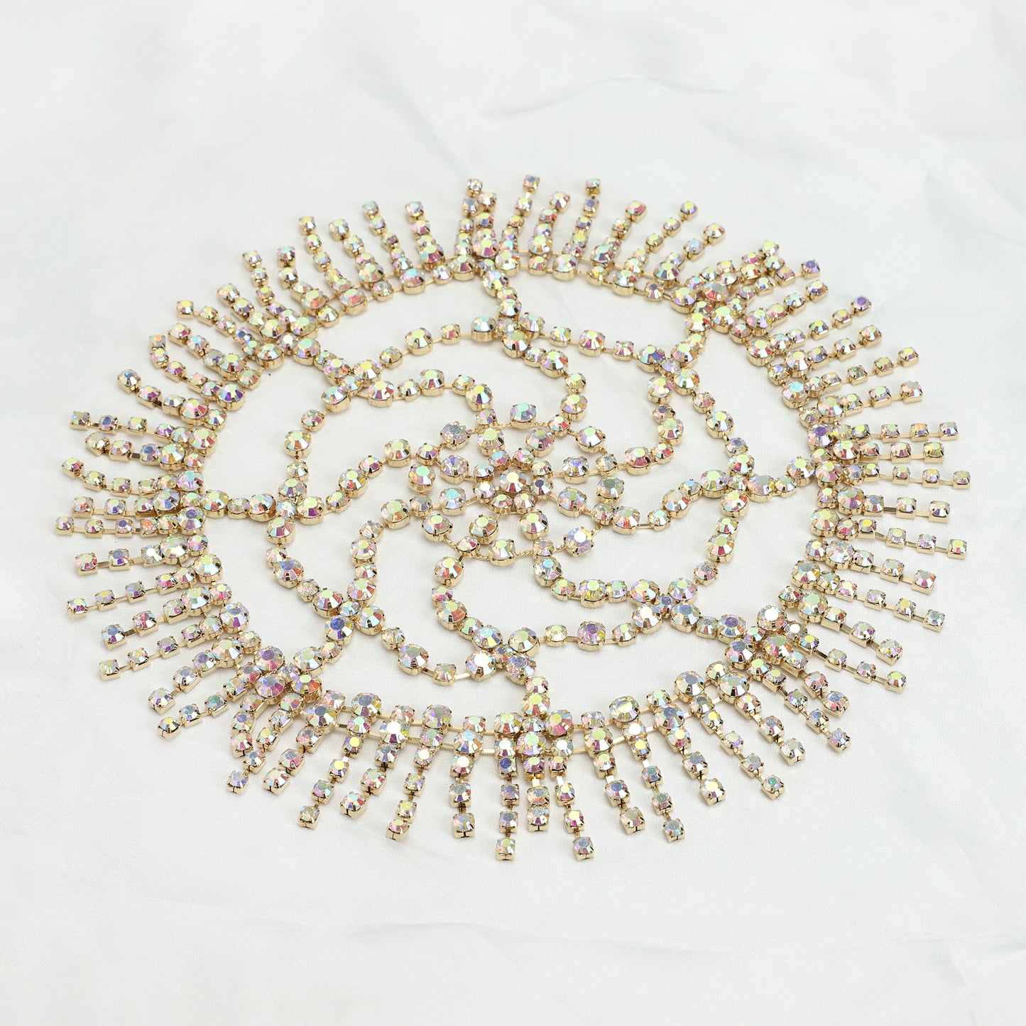 Stargazing Rhinestone Fringe Headpiece