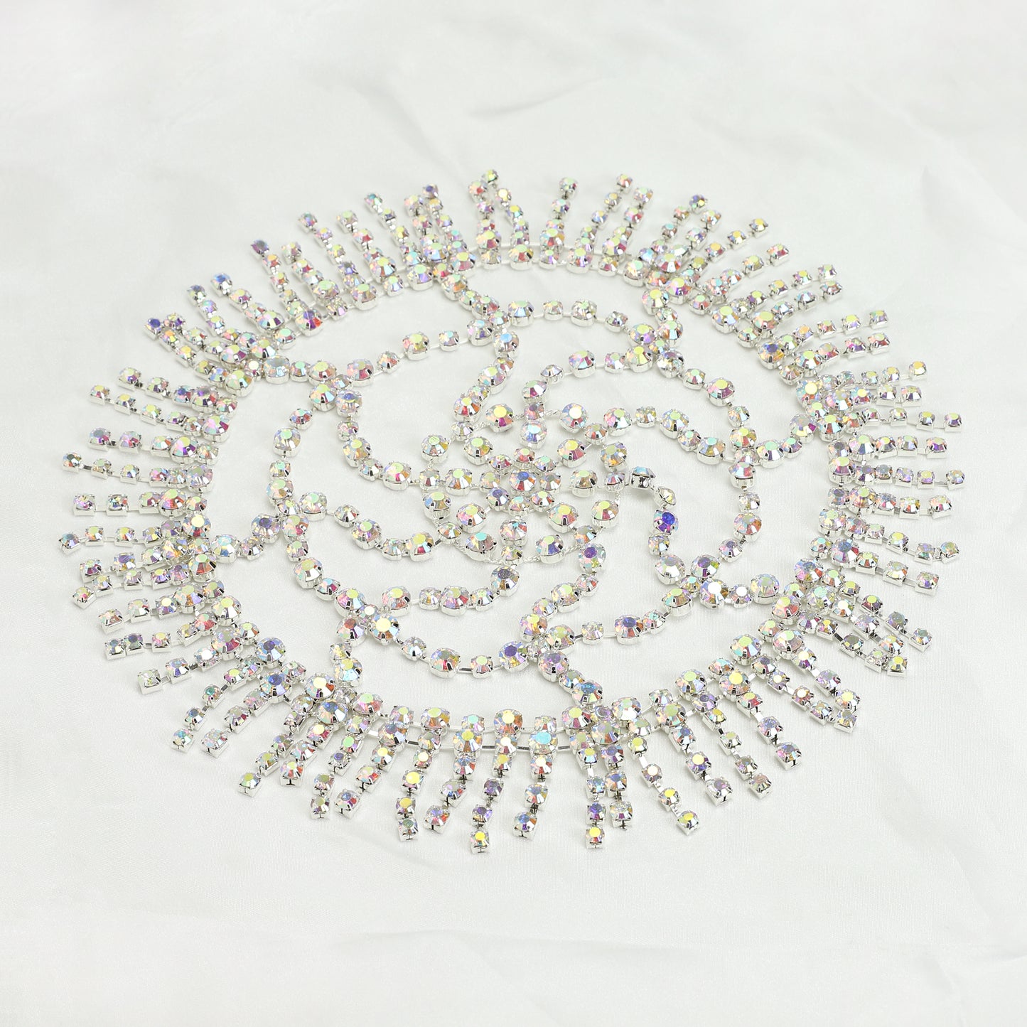 Stargazing Rhinestone Fringe Headpiece