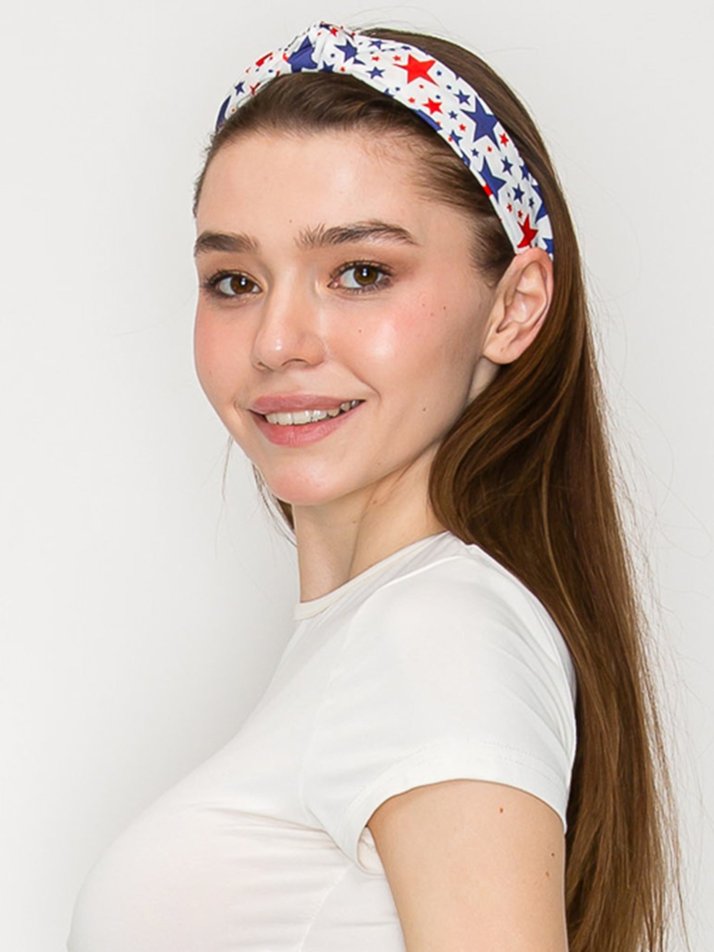 Juliette Patriotic 4th of July Design Graphic Print Top Headband