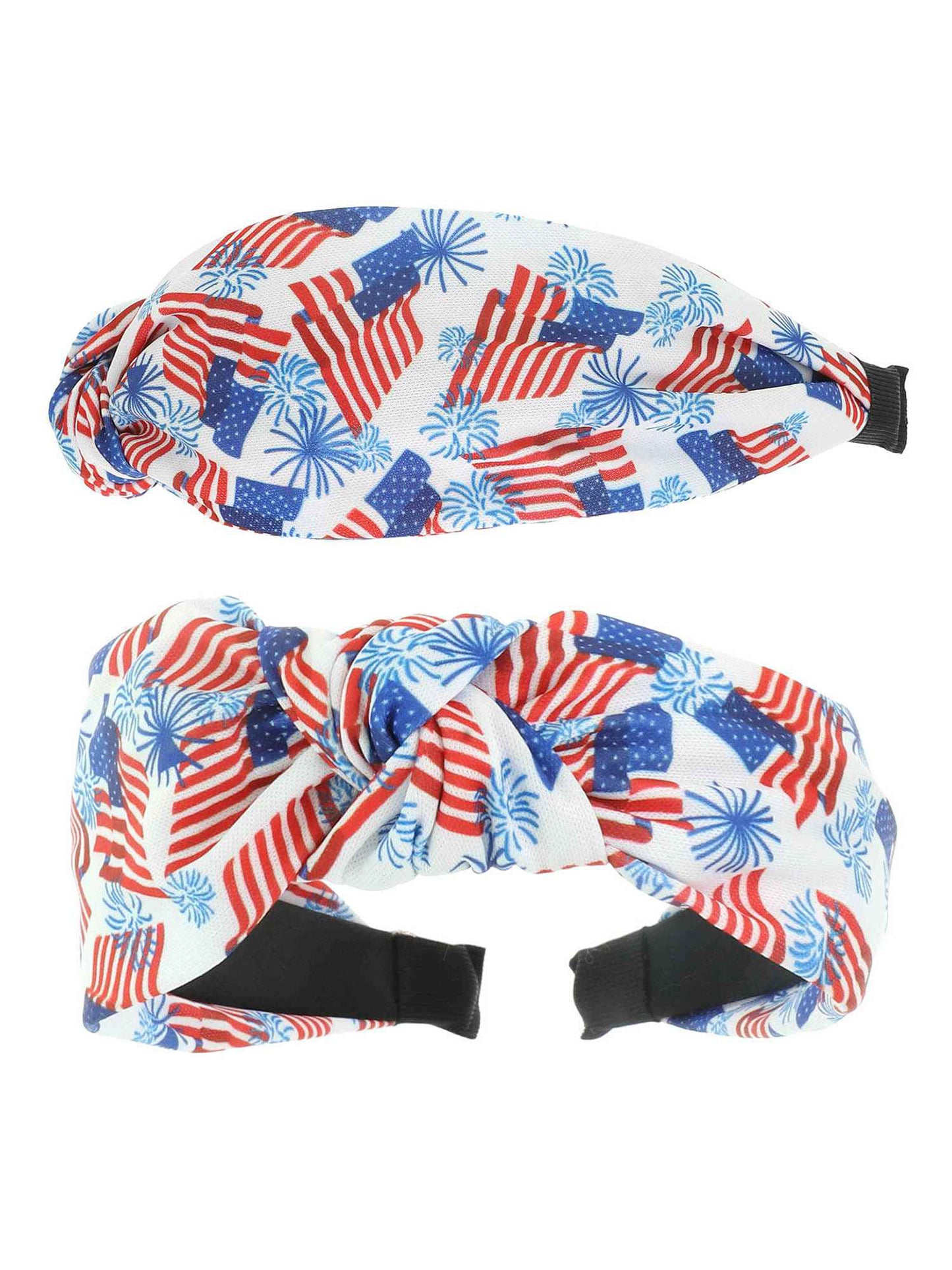 Eden Patriotic American Flag Theme Top Knotted Headband