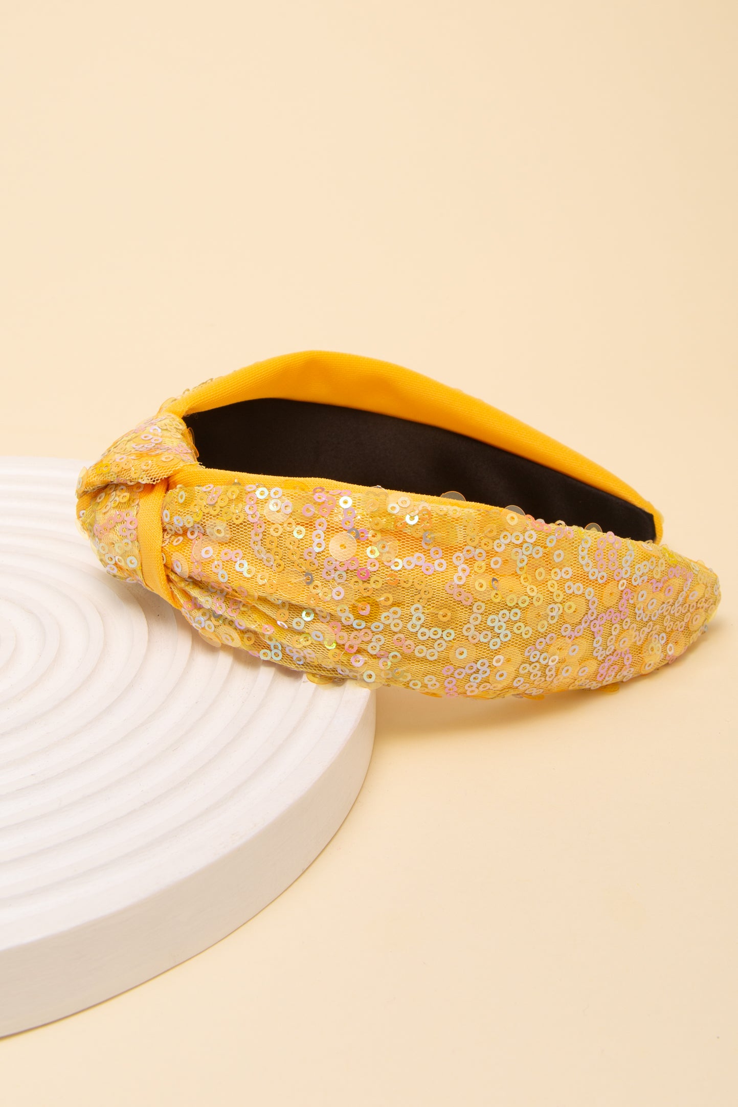 Eleanor Pastels Sequins Top Knot headband