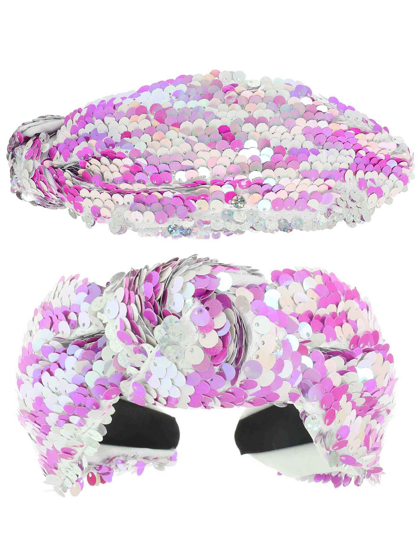 Hailey Colorful Multi Theme Colorway Sequin Top Knotted Headband