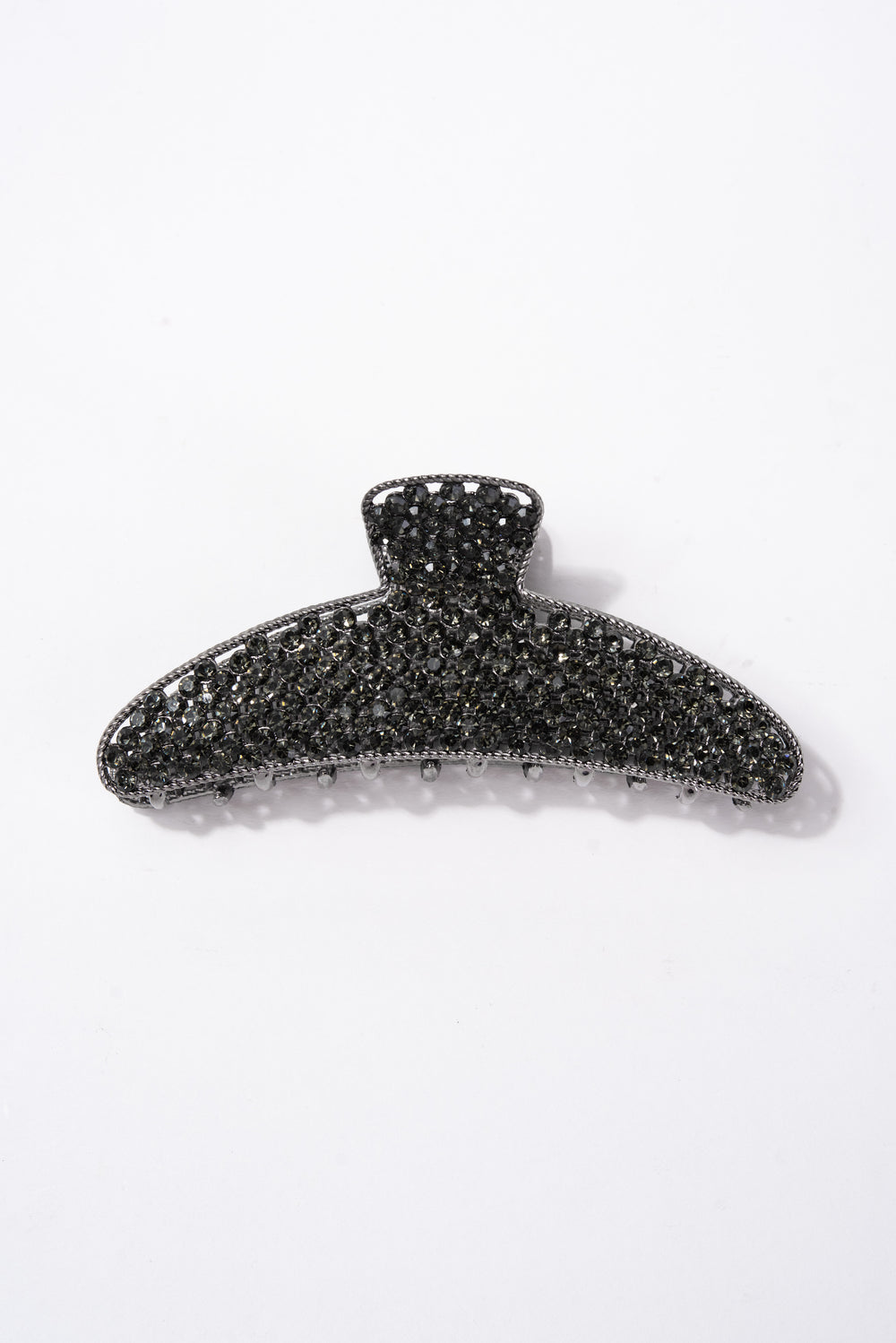 Jacky Rhinestone Hair Claw Clip | Black