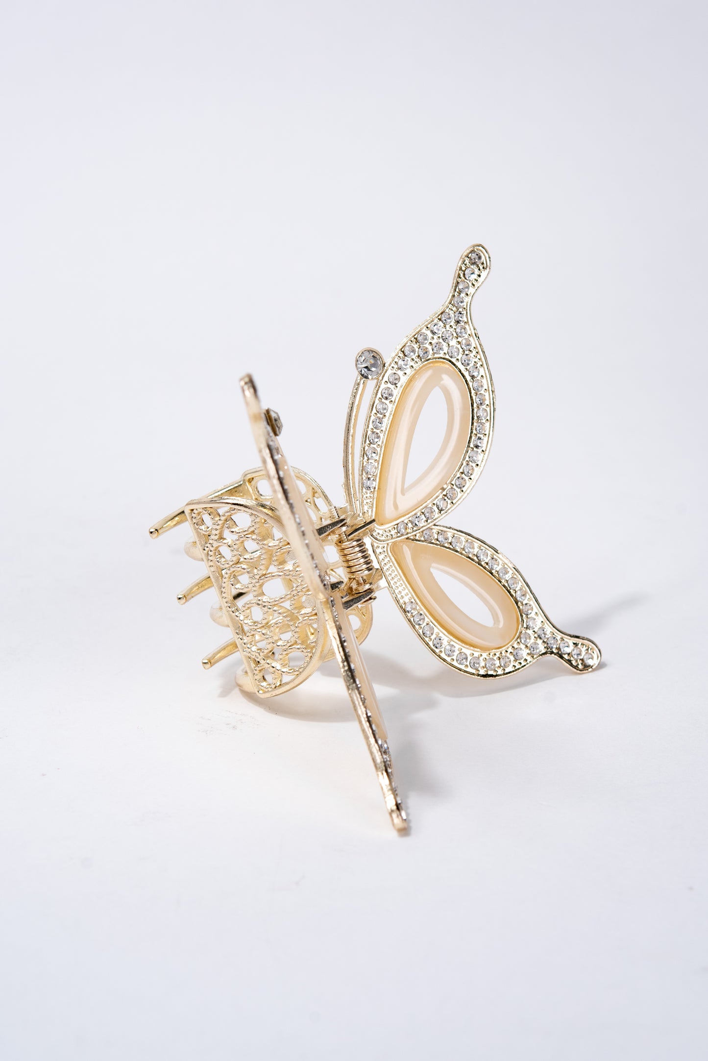 Abigail Rhinestone Butterfly Metal Hair Claw Clip