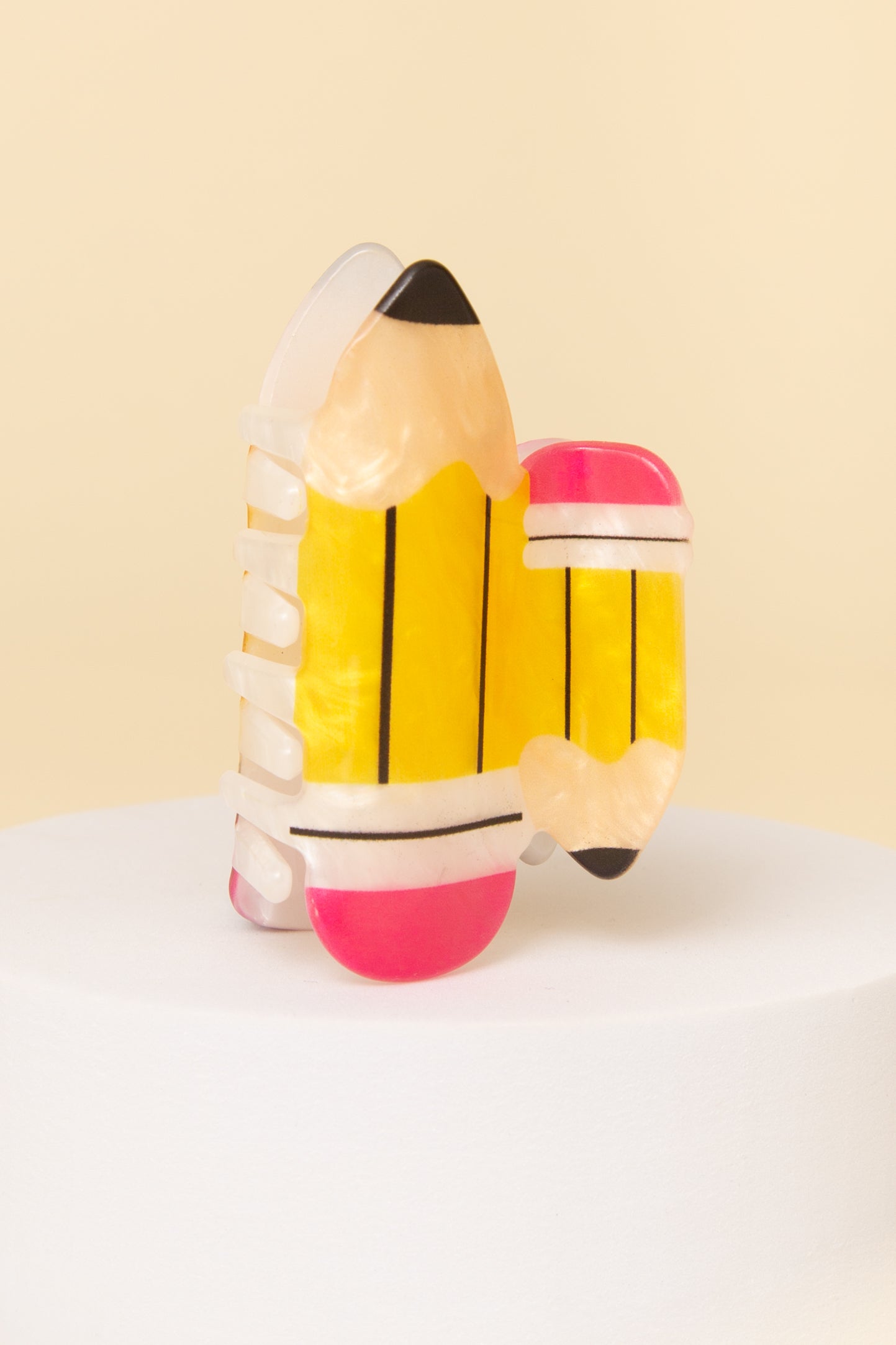 Rachel #2 Pencil Theme Acrylic Hair Claw Clip