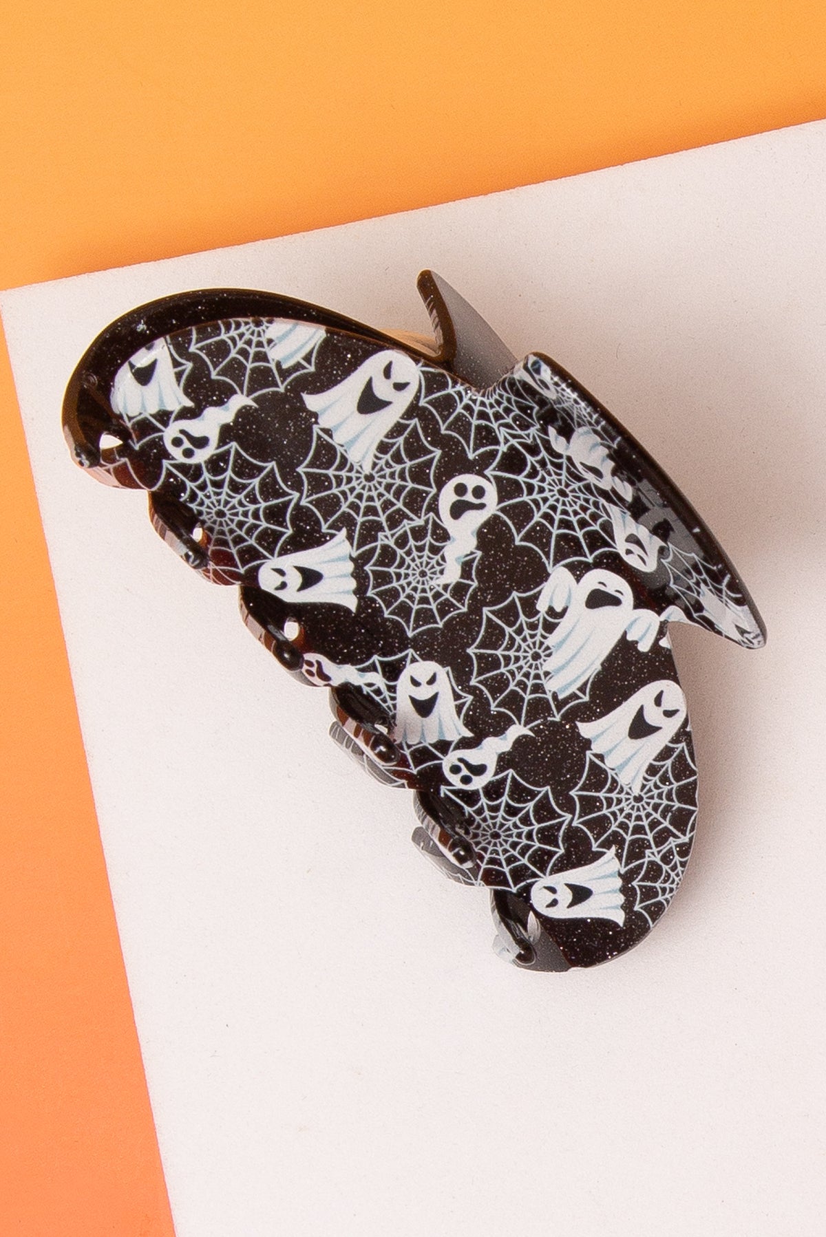 Kaia Halloween Ghost And Spiderweb Hair Clip