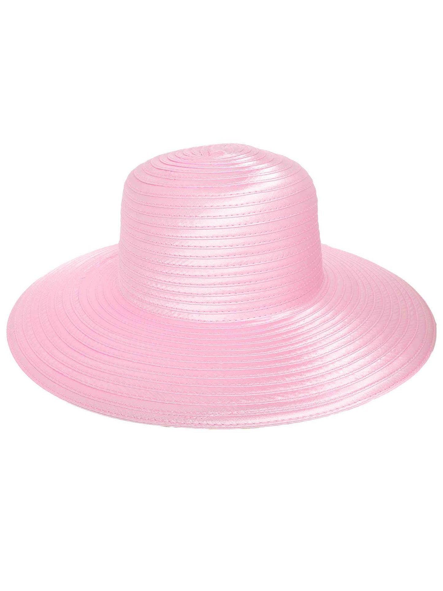 Layla Vibrant Color Down Wide Brim Paper Braid Hat