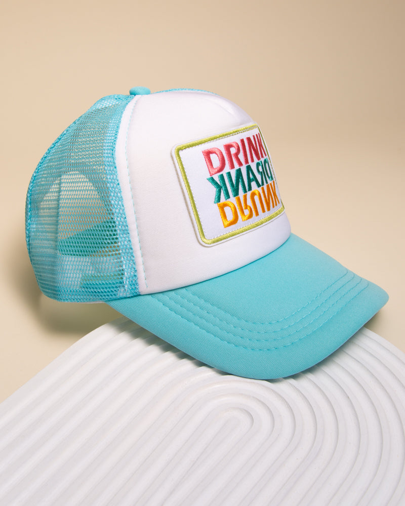 Marly Drink Drank Drunk Mesh Backing Trucker Hat