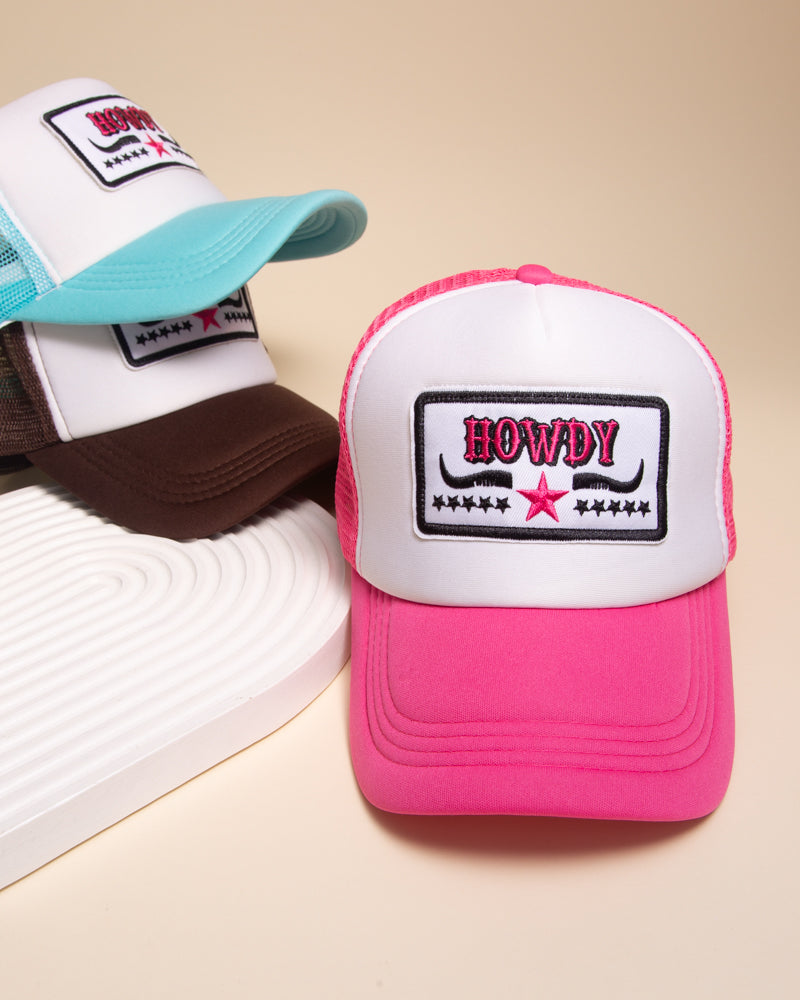 Amy Western "Howdy" Two-Tone Trucker Hat
