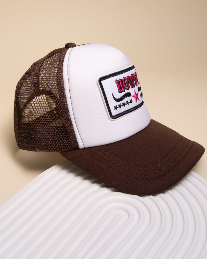 Amy Western "Howdy" Two-Tone Trucker Hat