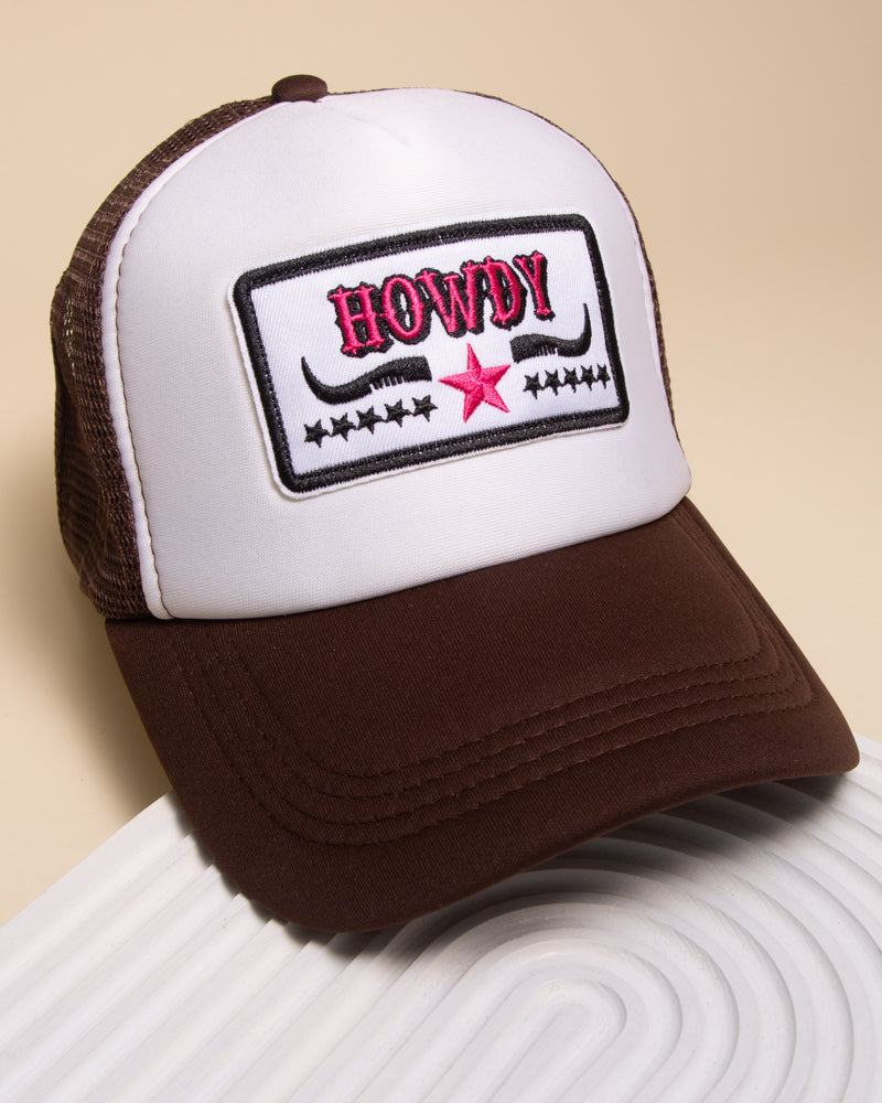 Amy Western "Howdy" Two-Tone Trucker Hat