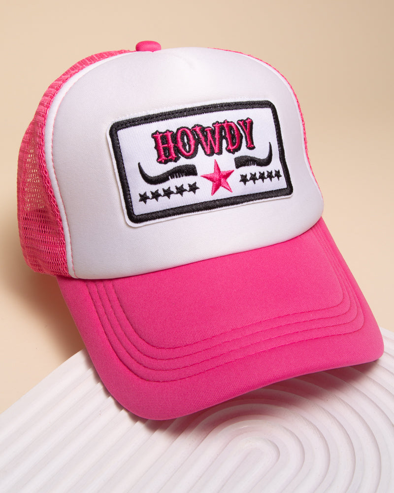 Amy Western "Howdy" Two-Tone Trucker Hat