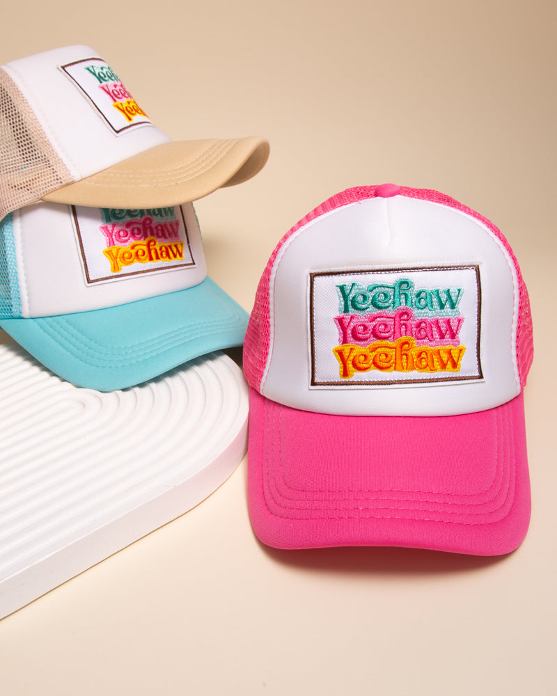 Dolly Western "Yeehaw" Colorful Trucker Hat