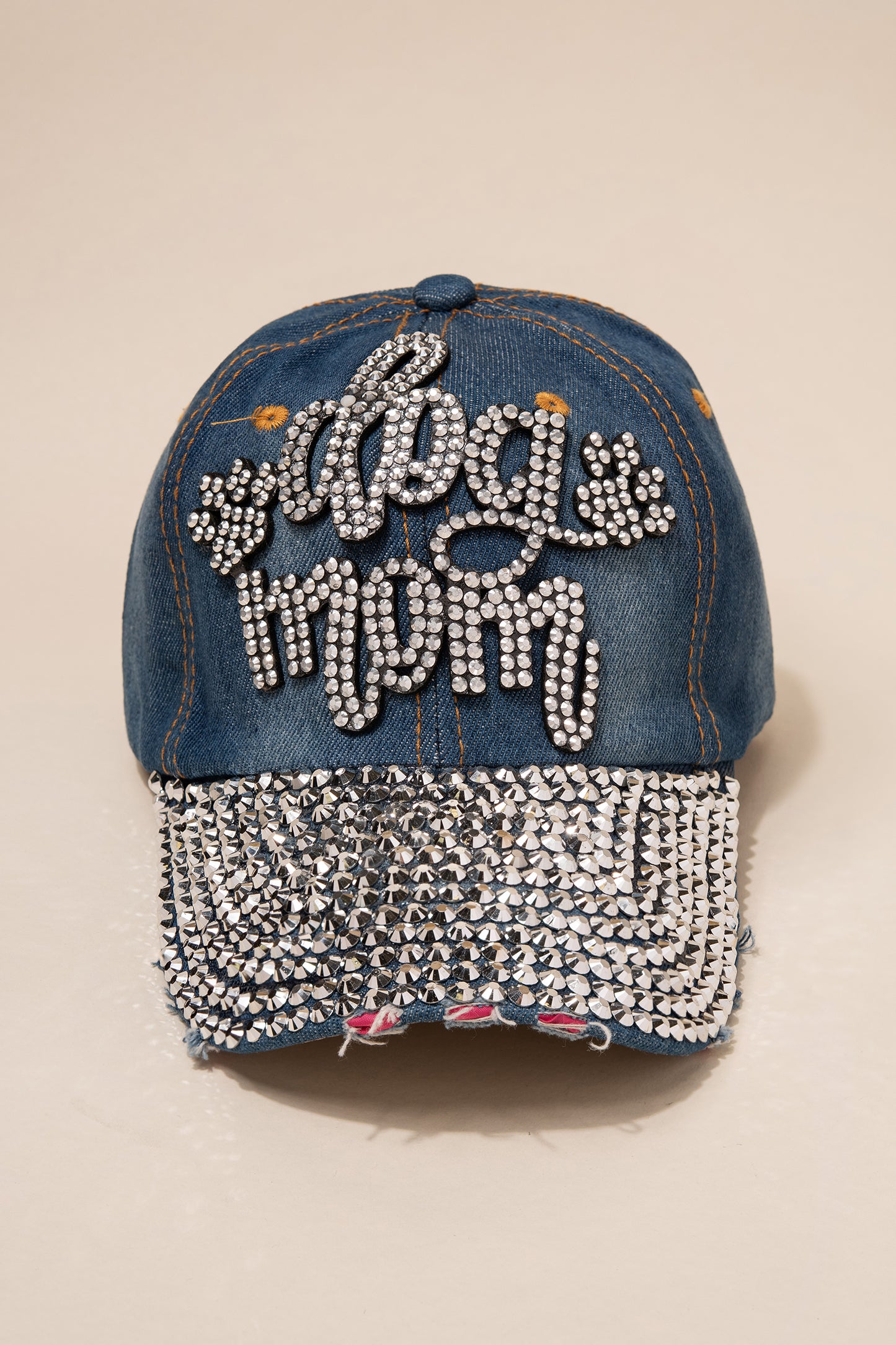 Dog Mom Cap with Full Bill Jewels