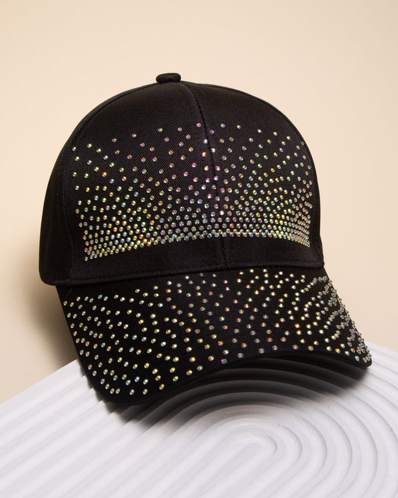 Eve Rhinestone Embellished Adjustable Fit Baseball Cap