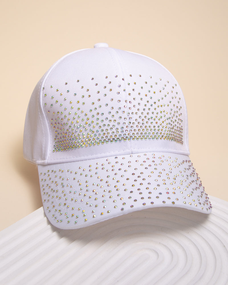 Eve Rhinestone Embellished Adjustable Fit Baseball Cap