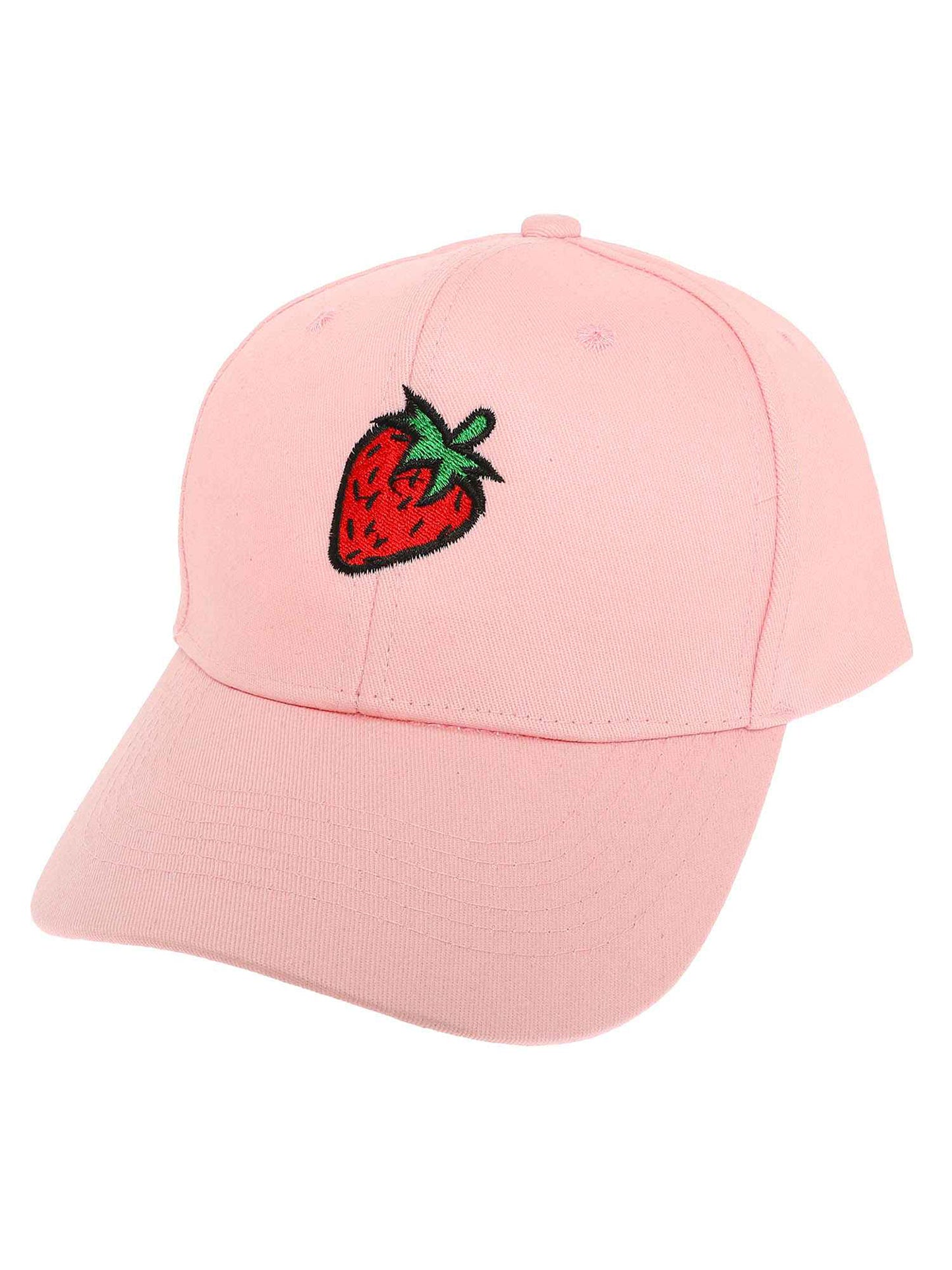 Catalina Strawberry Embroidered Relaxed Denim Fit Baseball Cap