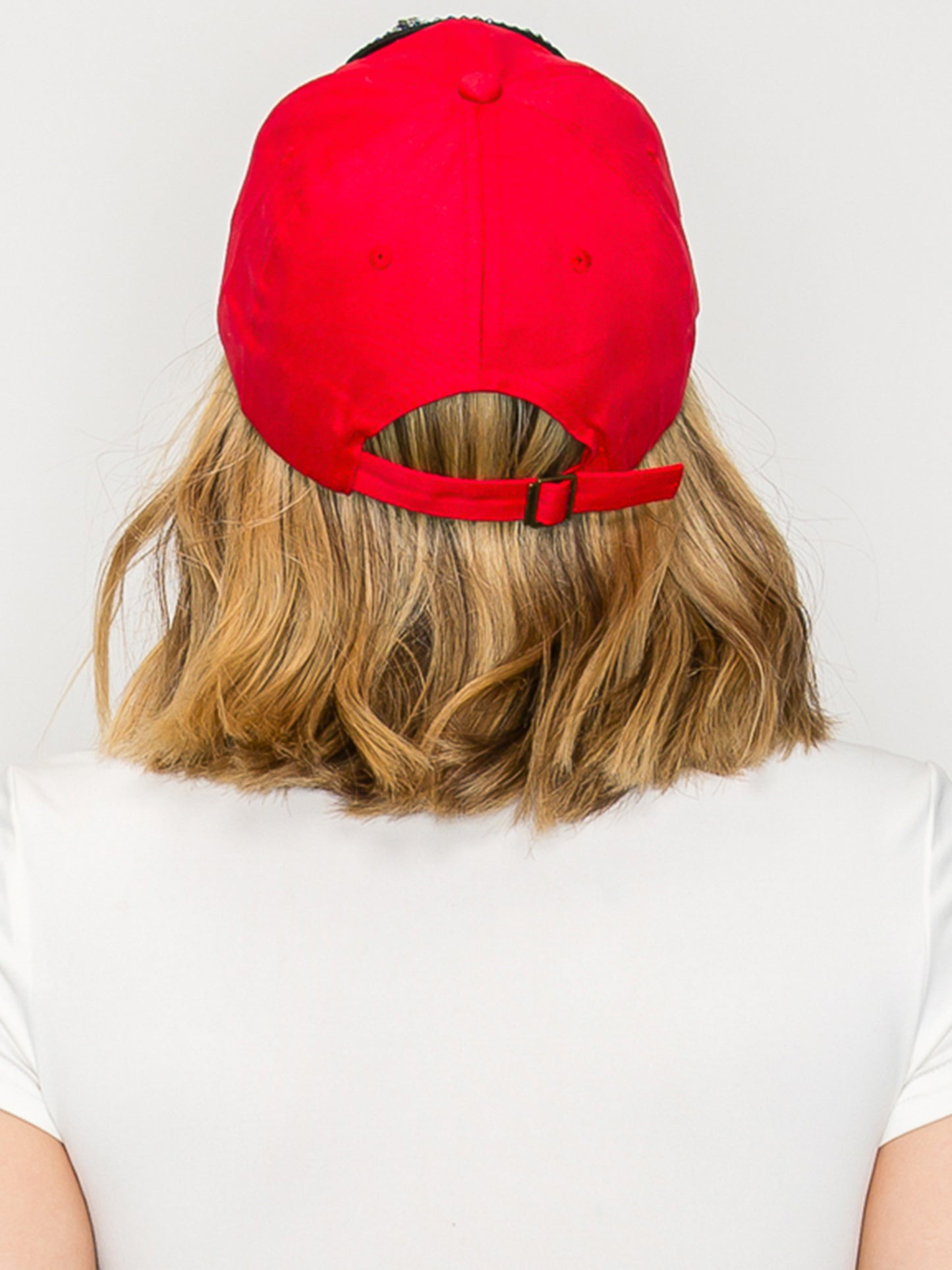 Reagan US Flag Rhinestone Studded Red, White, and Blue Baseball Cap