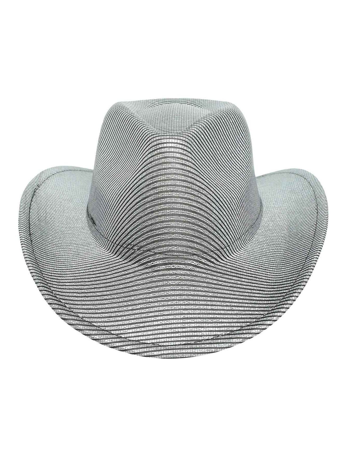 Claire Fashion Metallic Patterned Cowboy Hat