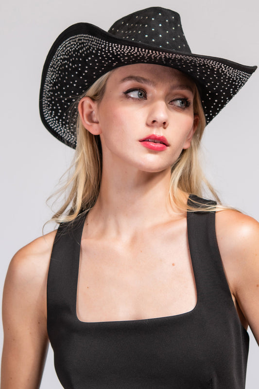 Camila Fashion Rhinestone Jeweled Cowboy Hat
