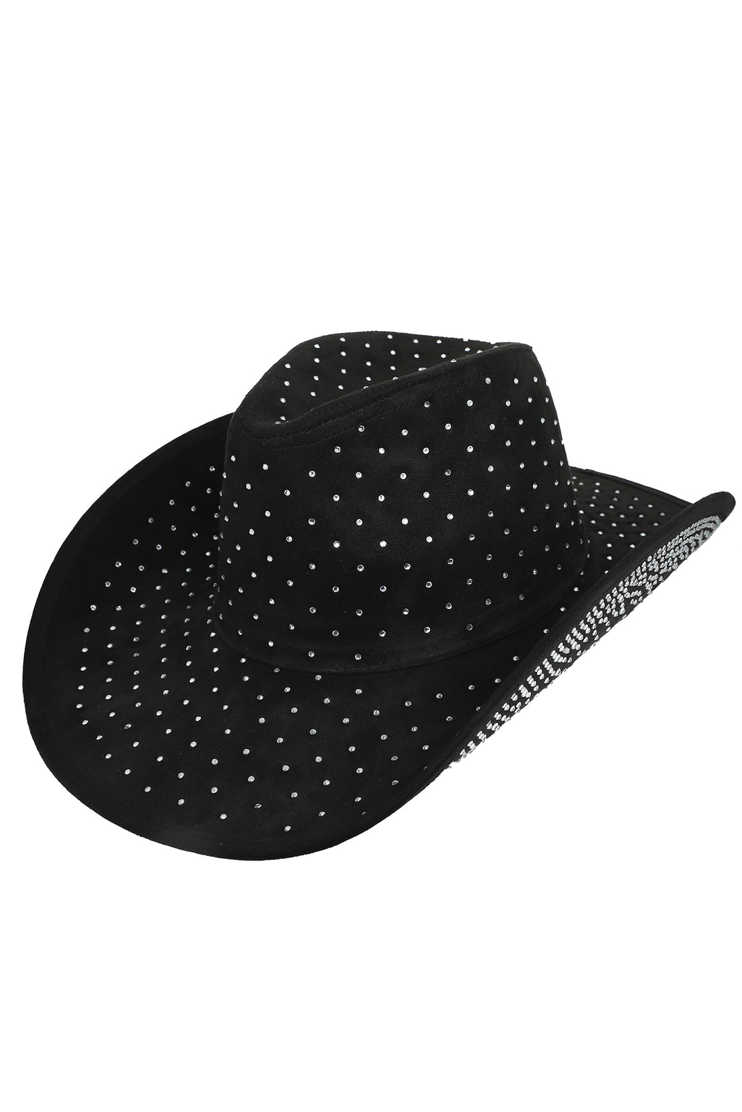 Camila Fashion Rhinestone Jeweled Cowboy Hat | Black