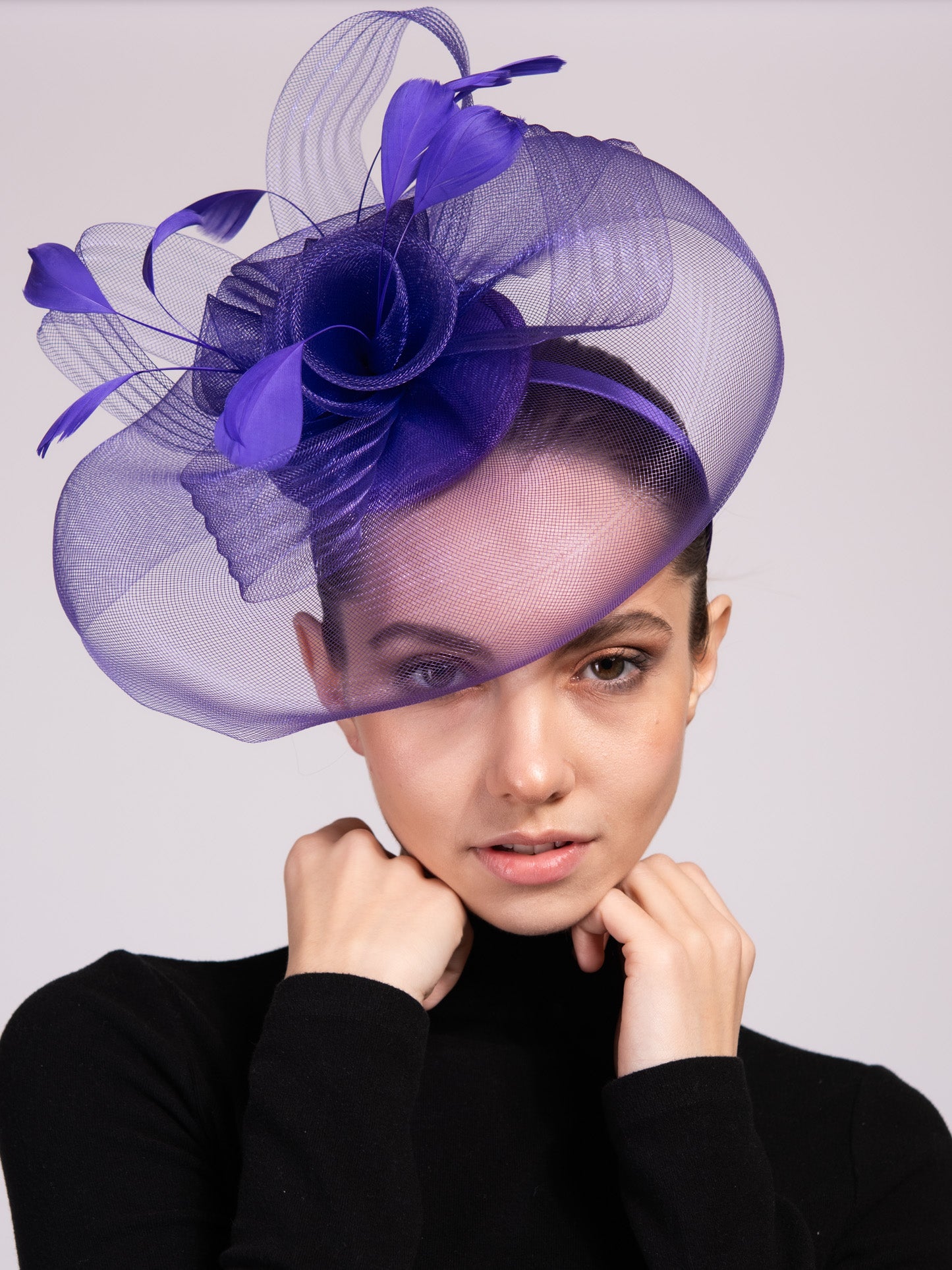 Tamia Veil Floral Fascinator