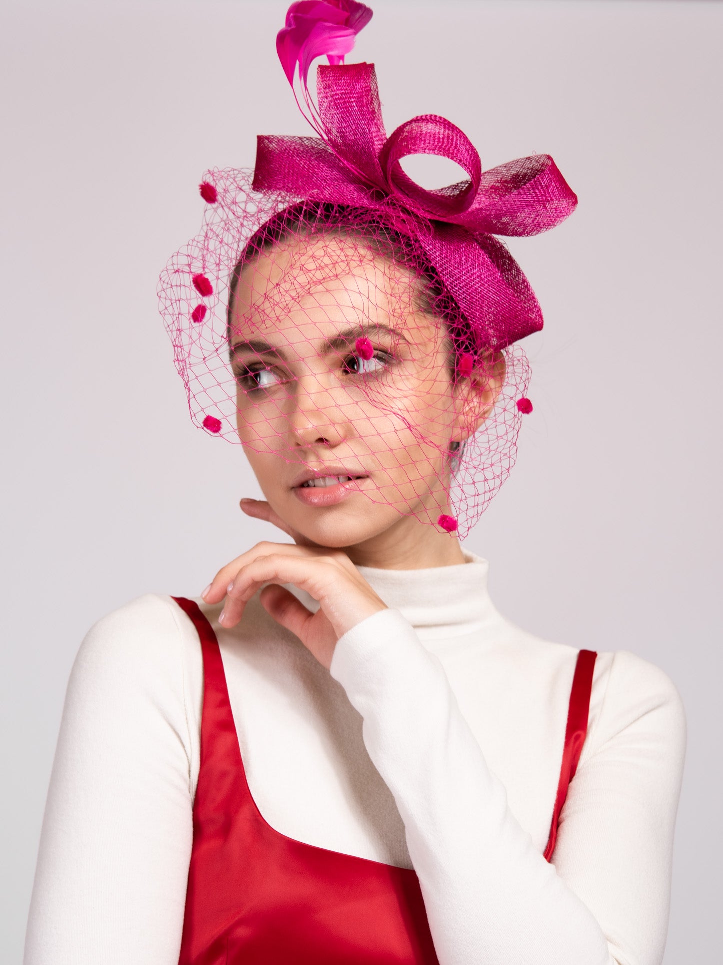 Isabella Veil Fashion Feather Fascinator