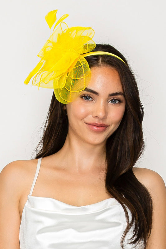 Maria Fashion Fascinator with Feather