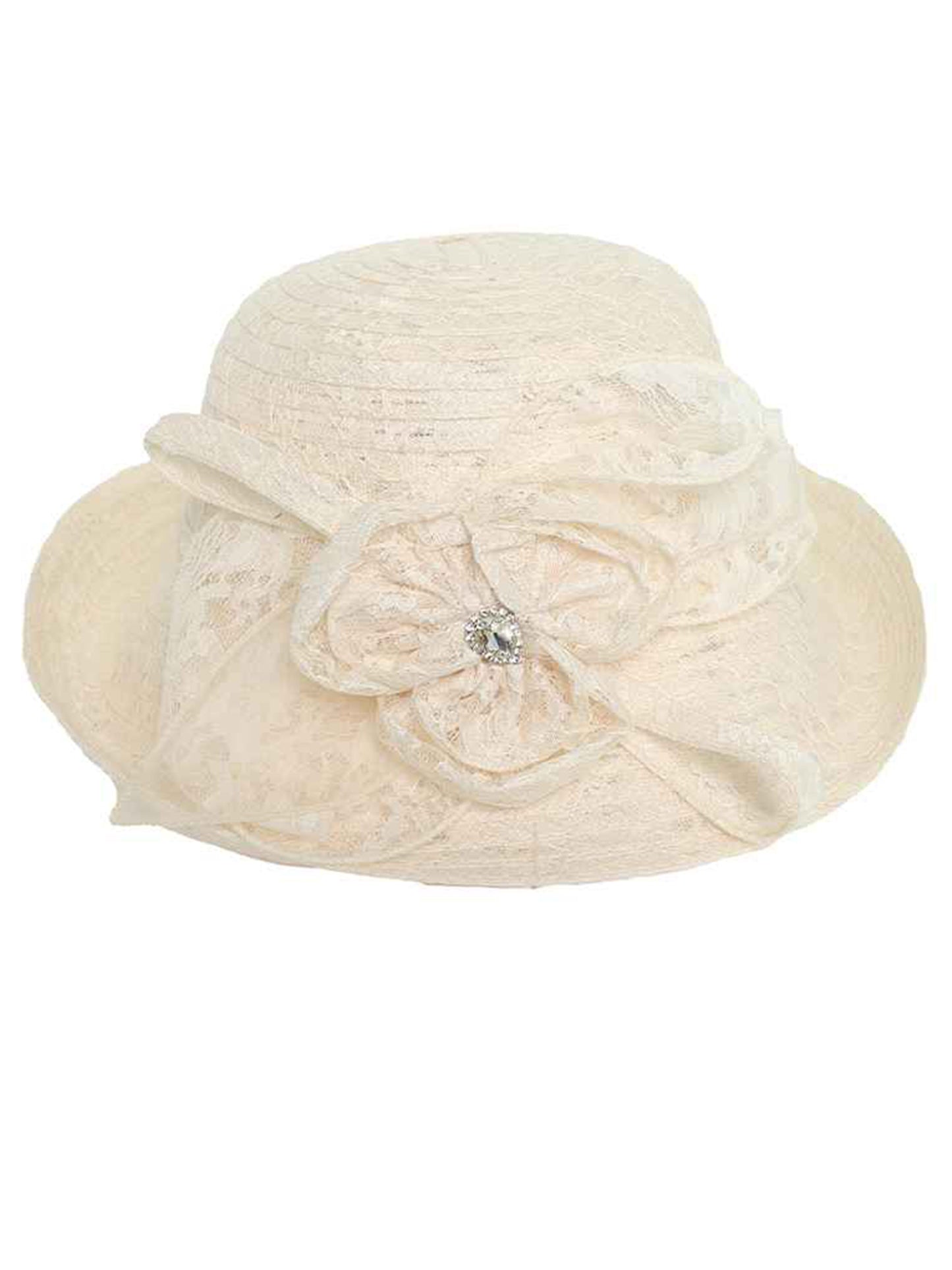 Valentina Dressy Upbrim Lace Bowler Hat